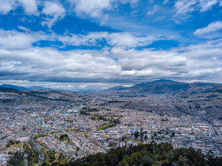 Fototapeta na wymiar Quito, the capital of the South American country Ecuador