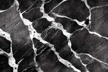 Beautiful black marble stone texture with white veins