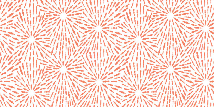 Abstract pattern in boho style. Geometric pattern seamless. Salute print endless pattern on white background. Vector in doodle style. Design for fabrics, scrapbooking, wallpapers.