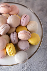 macaroons on a wooden table