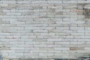 Close up of white brick wall