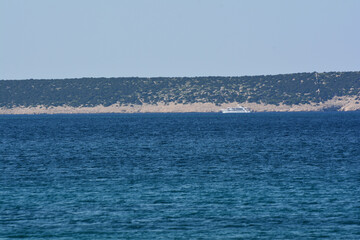 costa dell'isola di pag croazia
