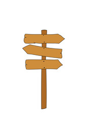 Wooden Direction Signs