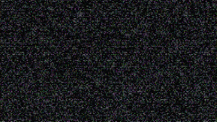 Glitch noise static television VFX. Visual video effects stripes background, CRT tv screen no signal glitch effect