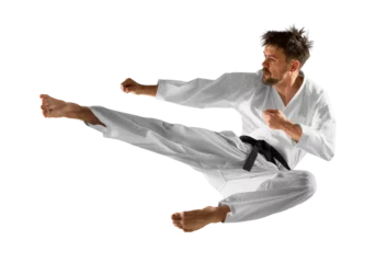 Foto op Aluminium Martial arts masters. Isolated background © Andrey Burmakin