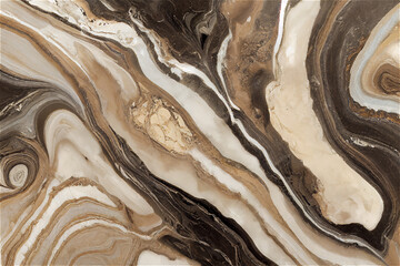White gray and brown marble - obrazy, fototapety, plakaty