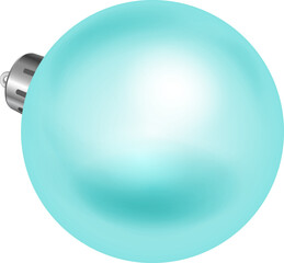 Light blue Christmas ball