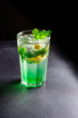 cocktail with lime