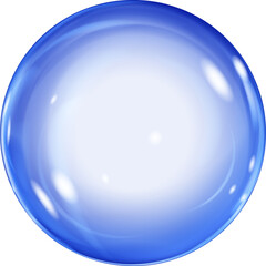 Big blue sphere with glares