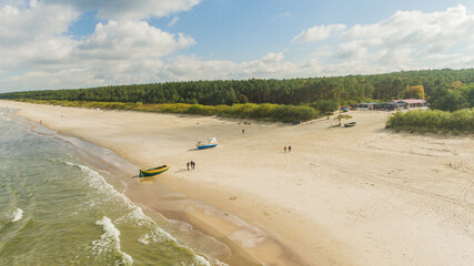 Plaża z drona Jantar