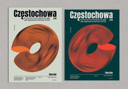 Creative Post-Modern Event Poster Layout Design