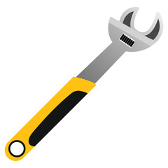 wrench isolated on white