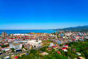 Fototapeta na wymiar Batumi, Georgia - September 30, 2022: panoramic city view