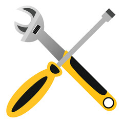 set of tools isolated on white	