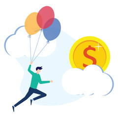 Illustration vector graphic cartoon character of business strategy