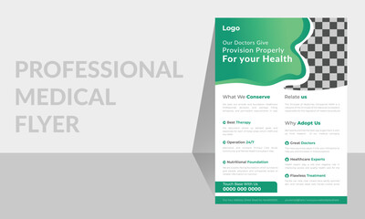 professional medical flyer template design