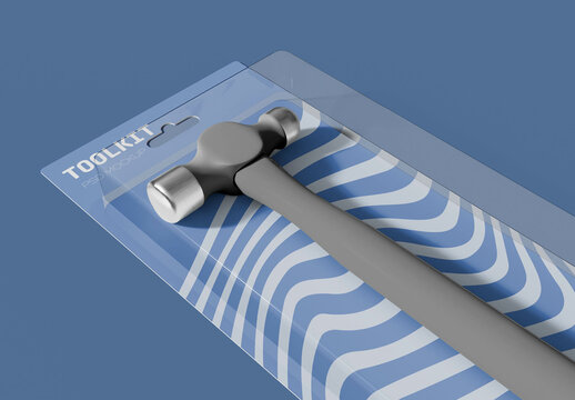 Isolated Hammer Mockup