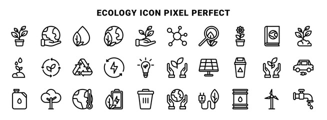 Vector icon design of ecology good for persentation element, mobile app and website
