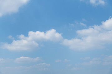 Blue sky with some white clouds