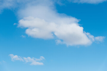 Blue sky with some white clouds