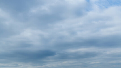 Gray clouds in the sky