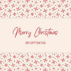 Chritmas card with snowflakes. Vector