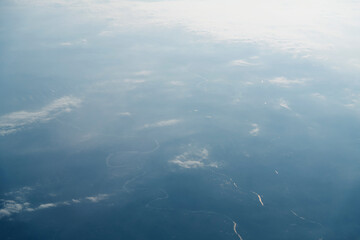 Aerial view of Chongqing and Yangtze river in China