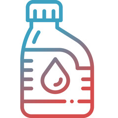 engine oil  gradient line icon