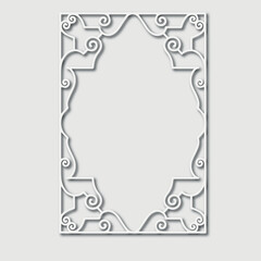 Frame, in the style of an ornament, Vector illustration eps 10, Art.