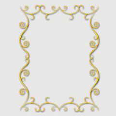 Frame, in the style of an ornament, Vector illustration eps 10, Art.