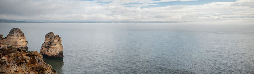 The rock formation of Ponta de Piedade - Lagos - Portugal.