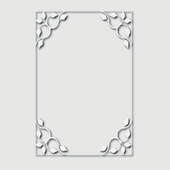 Frame, in the style of an ornament, Vector illustration eps 10, Art.