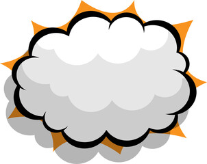 blank boom speech bubble cartoon comic book pop art background vector illustration