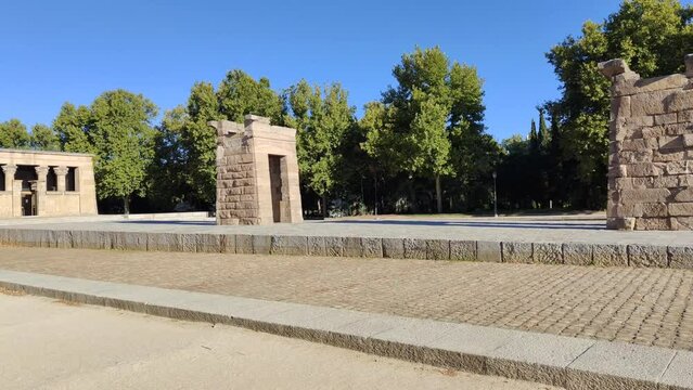 Templo de Debod is a building from ancient Egypt currently located in Madrid.