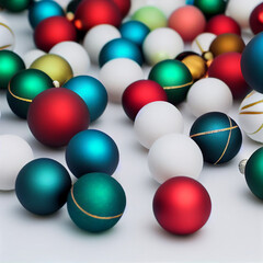 Christmas multicolored glass balls for the Christmas tree.