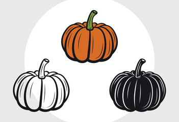 Pumpkin SVG Cut File, Autumn Fall Svg, Thanksgiving Svg, Halloween Svg, Half Pumpkin Svg, Fall Pumpkin, Pumpkin Bundle, Pumpkin Monogram,