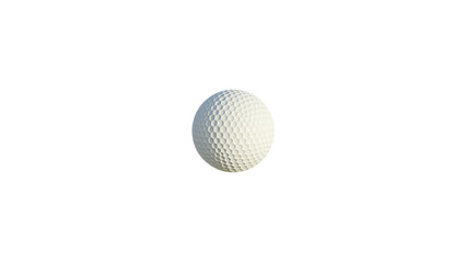 3D white golf ball