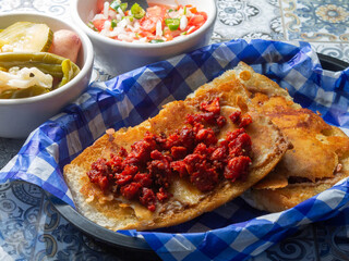 mexican food molletes