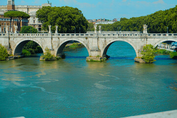 A bridge on Tevere in Rome