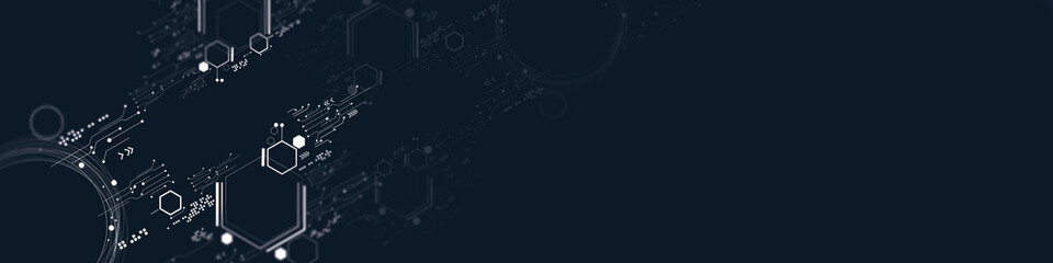 Abstract background of technology and science.