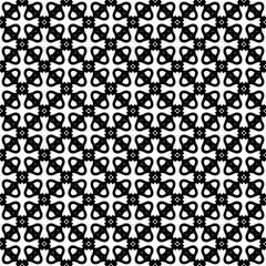 Black and white seamless abstract pattern. Background and backdrop. Grayscale ornamental design. Mosaic ornaments. Vector graphic illustration. EPS10.