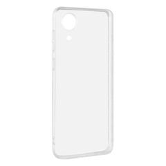 transparent silicone case, accessory for phone, isolated on white background