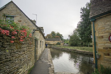 Fototapeta premium Upper Slaughter village Gloucestershire The Cotswolds England UK on October 12, 2019
