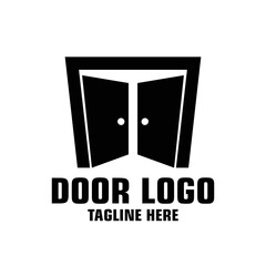 Door Logo Design Template Inspiration, Vector Illustration.