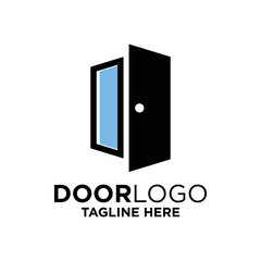 Door Logo Design Template Inspiration, Vector Illustration.