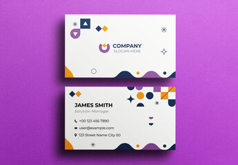 Geometric Business Card Design
