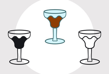 Martini Glass Svg Monogram, Margarita Glass Svg, Wine Glass Svg, Toothpick Umbrella Svg, Lime Svg, Mint Leaves Svg, Glass Silhouette