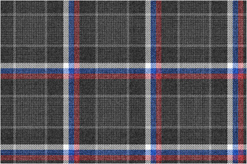 ragged fabric seamless texture white blue red russia slovakia slovenia serbia flag stripes on black with gray threads for gingham plaid tablecloths shirts tartan clothes dresses bedding blankets tweed - 535890993