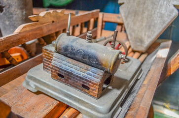 old machine in a factory