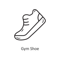 Dumb Bell Vector outline Icon Design illustration. Workout Symbol on White background EPS 10 File